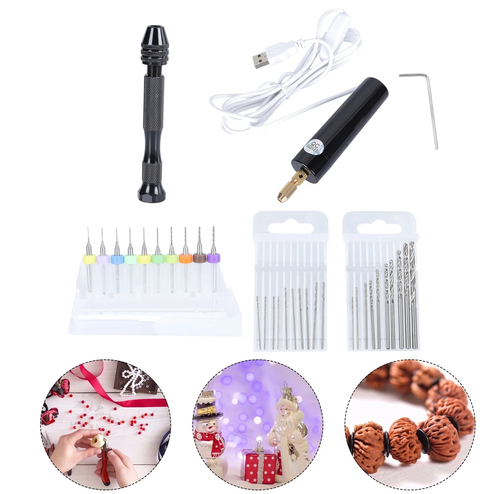 

Mini Electric Drill Set Rotary Tool Wood Carving Bits High Quality Strong Practical Lightweight Compact Excellent Technology