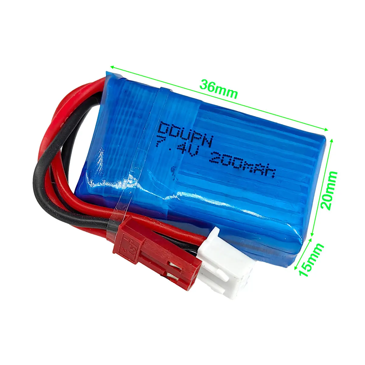 7.4V 2S 200mAh 20C LiPO Battery JST plug for mini RC helicopter Quadcopter Racing FPV Drone