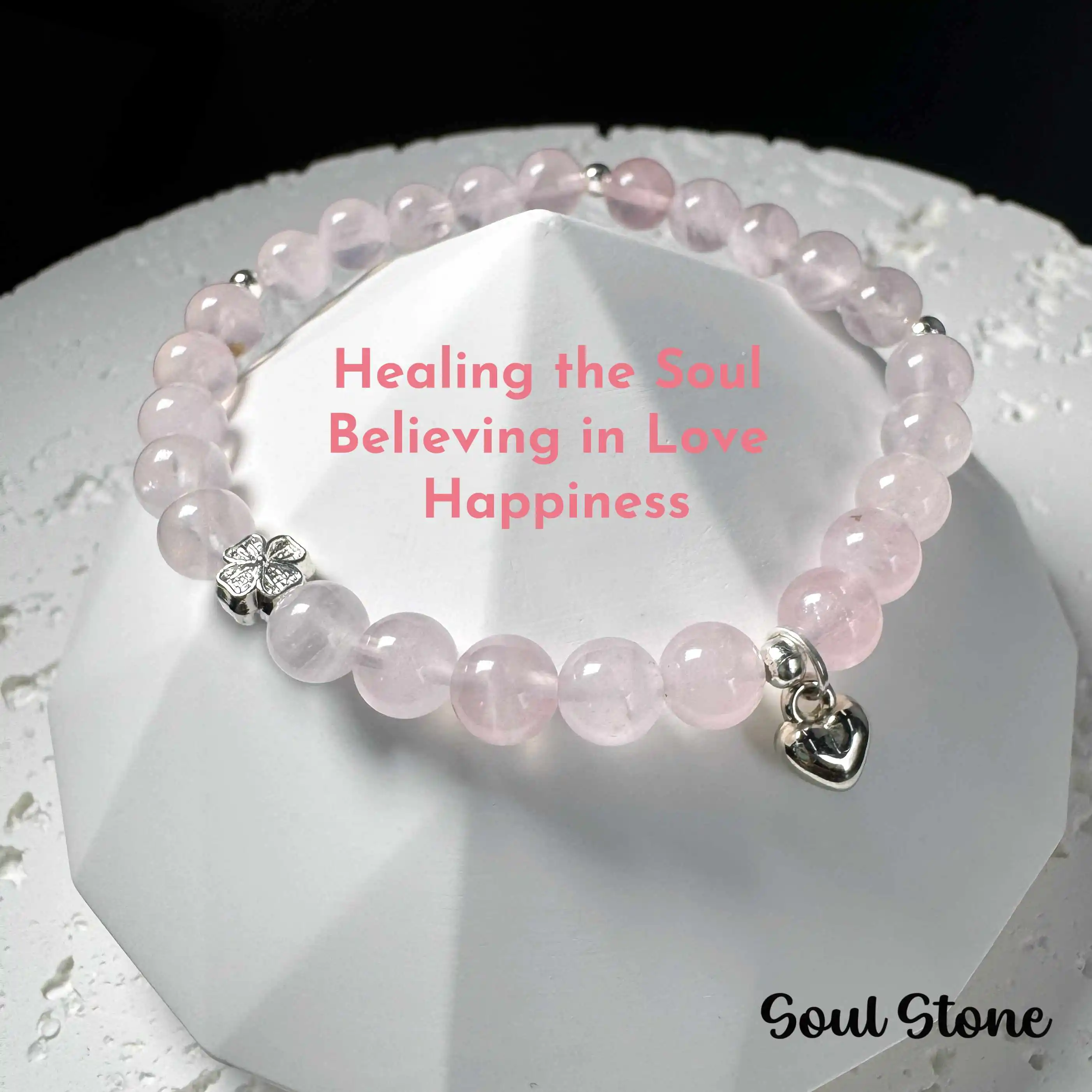 

Soul Stone Awaken Your Heart Natural Rose Quartz for Soulmate Connections & Emotional Calm Healing Crystal