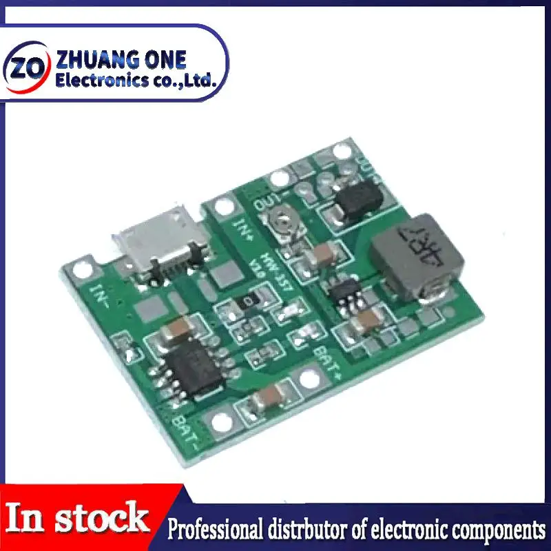 แบตเตอรี่ลิเธียม Li-Ion 18650 3.7V 4.2V แบตเตอรี่ Charger Board DC-DC Step Up Boost โมดูล TP4056 DIY ชุดอะไหล่