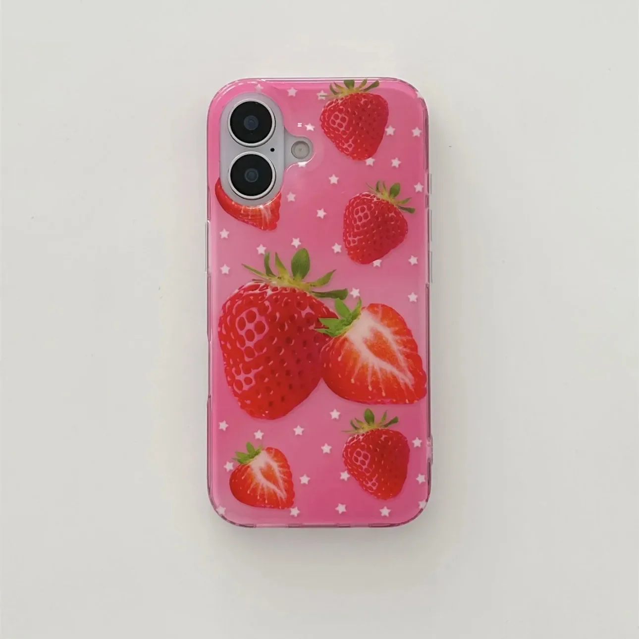 Full Screen Fruits Stars Strawberry Pears Banana Kiwi Fruit Phone Case For iPhone 17AIR 16 15 14 13 12 11 Pro MAX Plus Y2K Cover - view 3