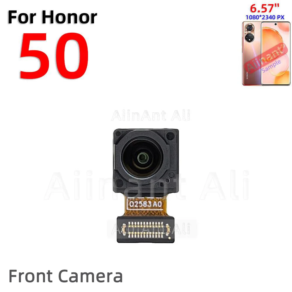 AiinAnt Camera For Huawei Honor 50 60 Lite Pro SE 50SE 60SE Rear Main Back / Top Front Camera Flex Cable Phone Repair Parts