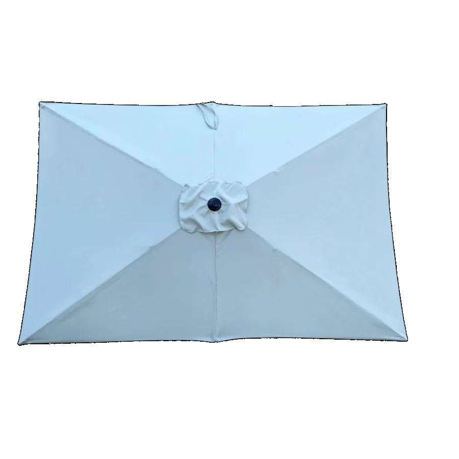 6 x 9ft Patio Umbrella Outdoor Waterproof Umbrella with Crank and Push Button Tilt without flap for Garden Backyard Pool Swimmi