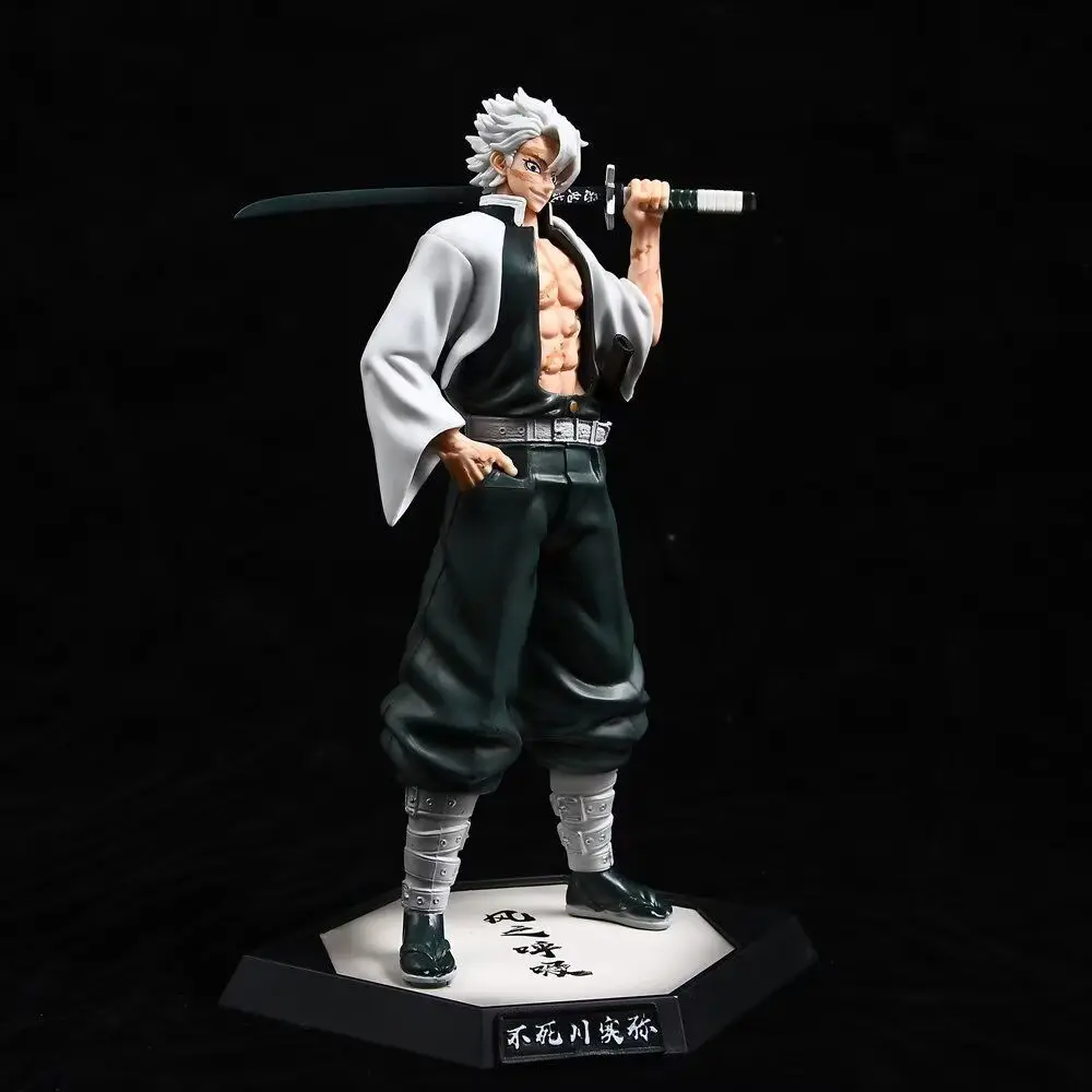 New 30CM Anime Demon Slayer Shinazugawa Sanemi Standing posture Action Figures PVC Model Toys Doll Gifts