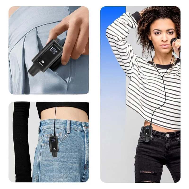 N01R-DS100 Wireless Digital Signal Transmission System UHF Monitoring Module Portable Rechargeable Battery Powered