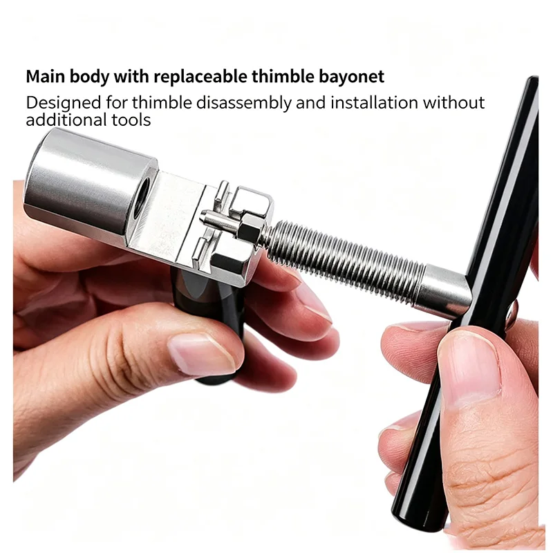 LEBYCLE Verbessertes Aluminium-Kettenbrechwerkzeug, 1-12-Gang Mountainbike- und Rennrad-Kettenstift-Entferner & Installationswerkzeug – Detail 5