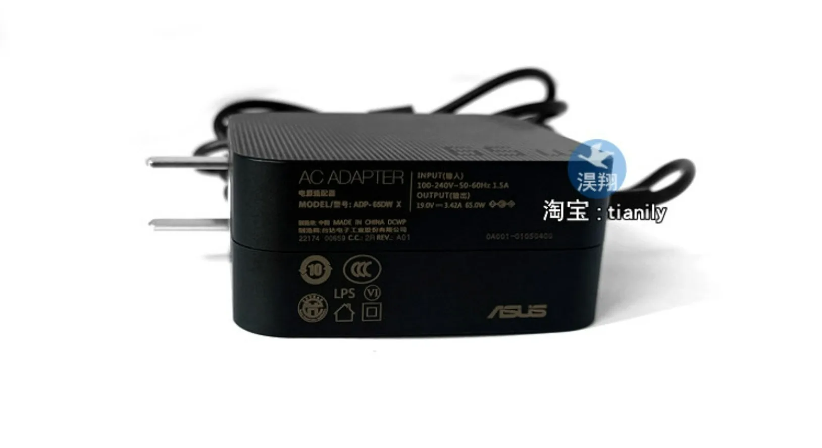 65W Laptop AC Power Adapter Charger For Asus Vivobook 15 X1502V ZenBook X2 DUO UX4000F Power Supply Replacement