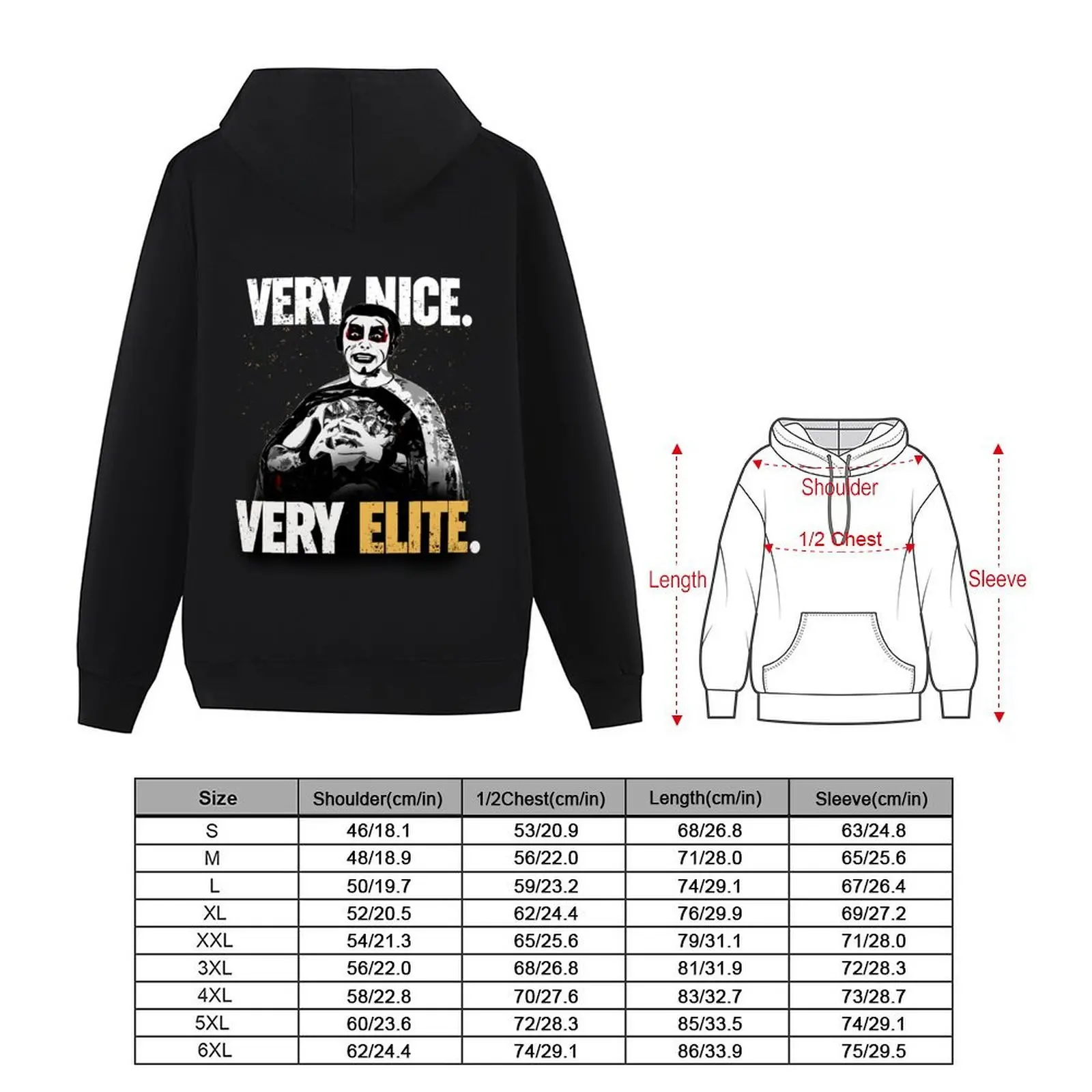 لطيفة جدًا، نخبة جدًا - Danhausen is All Elite Hoodie ملابس أنيمي على الطراز الياباني ملابس جمالية للخريف بقلنسوة كبيرة الحجم