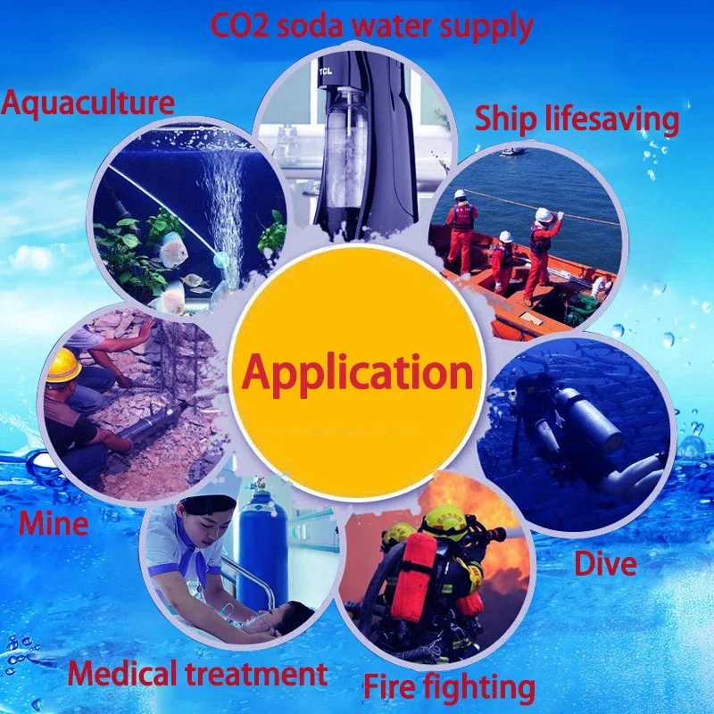 High Pressure Bottle Thread M18*1.5 30PMA Tank Cylinder Diving Aquarium Plant CO2 Tank Dive Oxygen Tank Soda Drink Gas Bottle