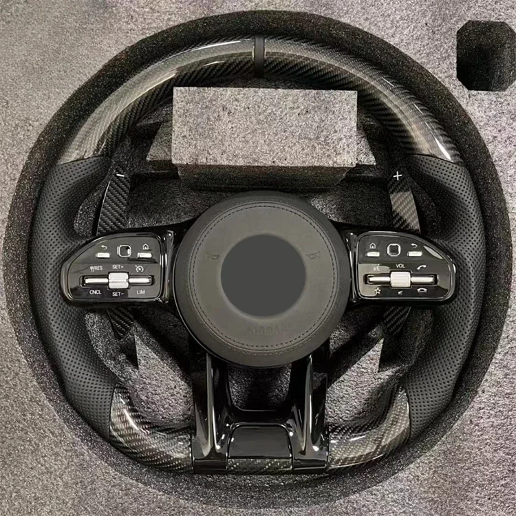 

Leather Steering Wheel For Mercedes Benz W223 W253 W213 W205 W222 W206 W213 W218 Steering Wheel