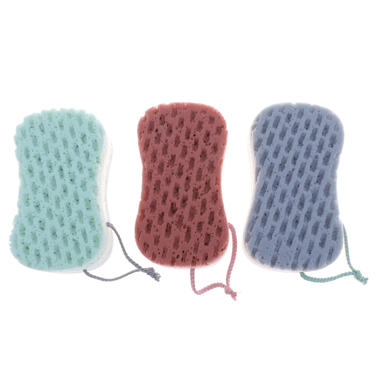

3pcs Bath Natural Bathing Body Scrubbers Shower Sponge Body Cleaning Sponge Soft Comfortable Exfoliating Massage Remove Dead