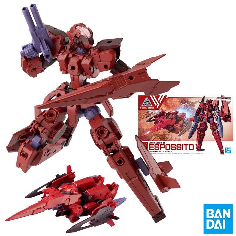 

BANDAI Original 30 MINUTES MISSIONS 1/144 30MM EEXM-30 ESPOSSITO Y Action Figure Assembly Model Toys Collectible Model Ornaments