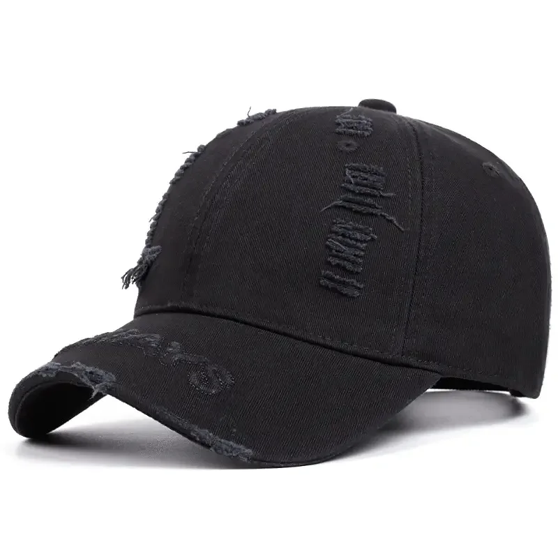 Retro Old Hole Mixed Color Hat Men and Women Fashion Personality Street Travel Soft Top