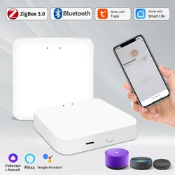 Tuya-スマートマルチモードゲートウェイ,Zigbee,wifi,bluetoothハブ,ホームコントロール,ライフアプリ,音声コントロール,Alexa,GoogleHome