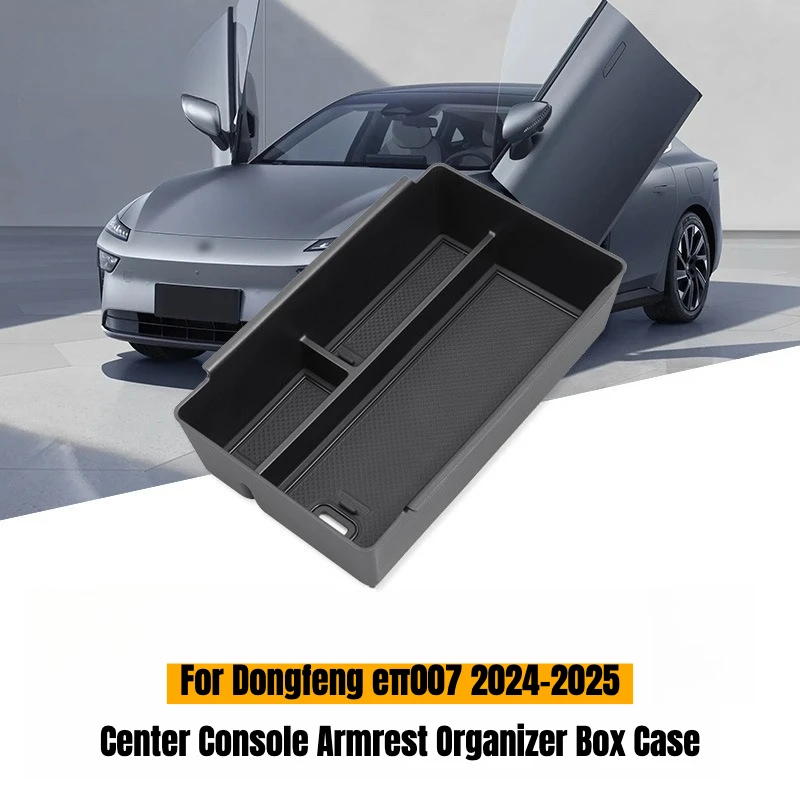 For Dongfeng eπ007 2024 2025 Center Console Armrest Storage Box Organizer Case Armrest Compartment Storage Interior Accessories