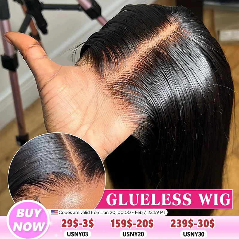 Ready To Wear Go Wig 30 36In Bone Straight 13x4 Lace Frontal Wig 100% Human Hair Preplucked 6x4 5x5 Transparent Lace Front Wig