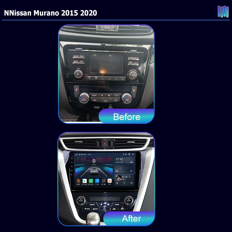 AI VOICE roadivox Android car radio for Nissan Murano 2015 2020 stereo GPS Navigation video Multimedia Player tape recorder