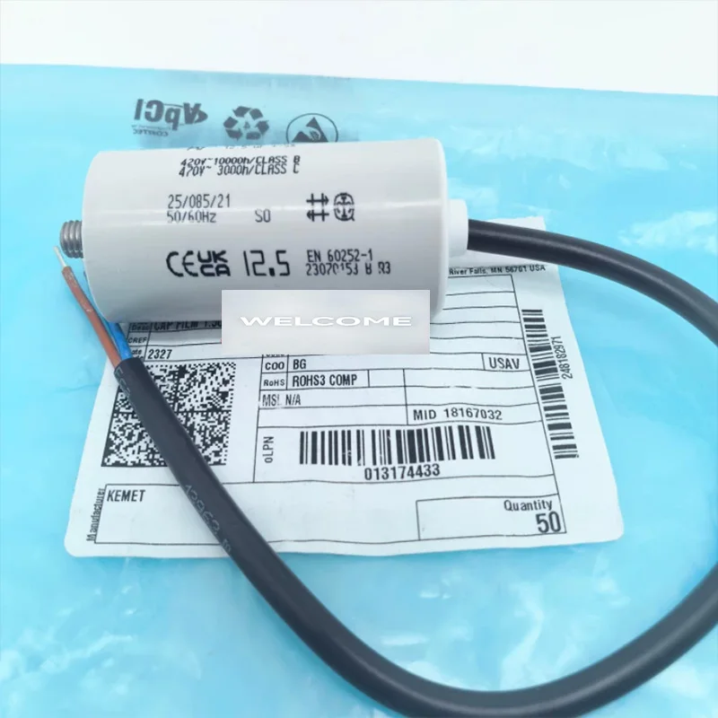 1pcs 100% Original ARCOTRONICS AV1.27.4ACF MKP 1.5uf2uf345678uf10uf12uf15uf20uf30uf40uf Starting Capacitor, without bolts
