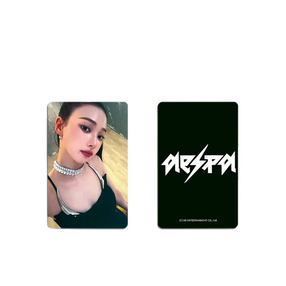 4Pcs/Set KPOP Rich Man Album Member Photocards KARINA GISELLE WINTER NINGNING HD Postcard Two-Sided Lomo Cards Fans Collection