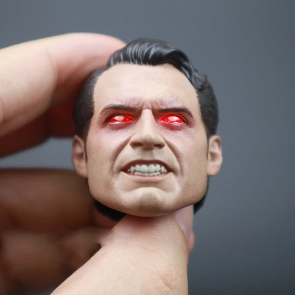 For Sale 1/6  Man Angry Battle Version Head Sculpture Carving Model For 12inch Action Figures