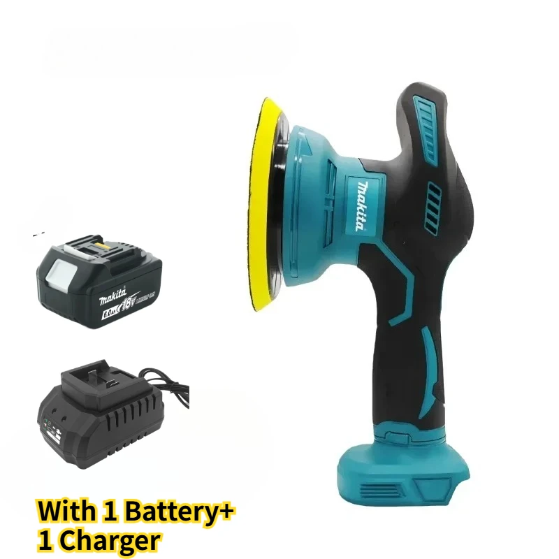 Makita Akku-Polierer, 8 Gänge, digitale Anzeige, elektrischer Polierer, Auto-Wachs- und Poliermaschine für 18-V-Lithium-Batterie