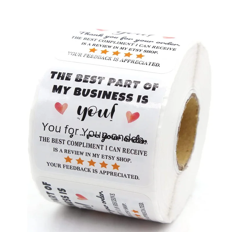 Amazon Fba Square Thank You For Your Order Sticker Gift Label Tape