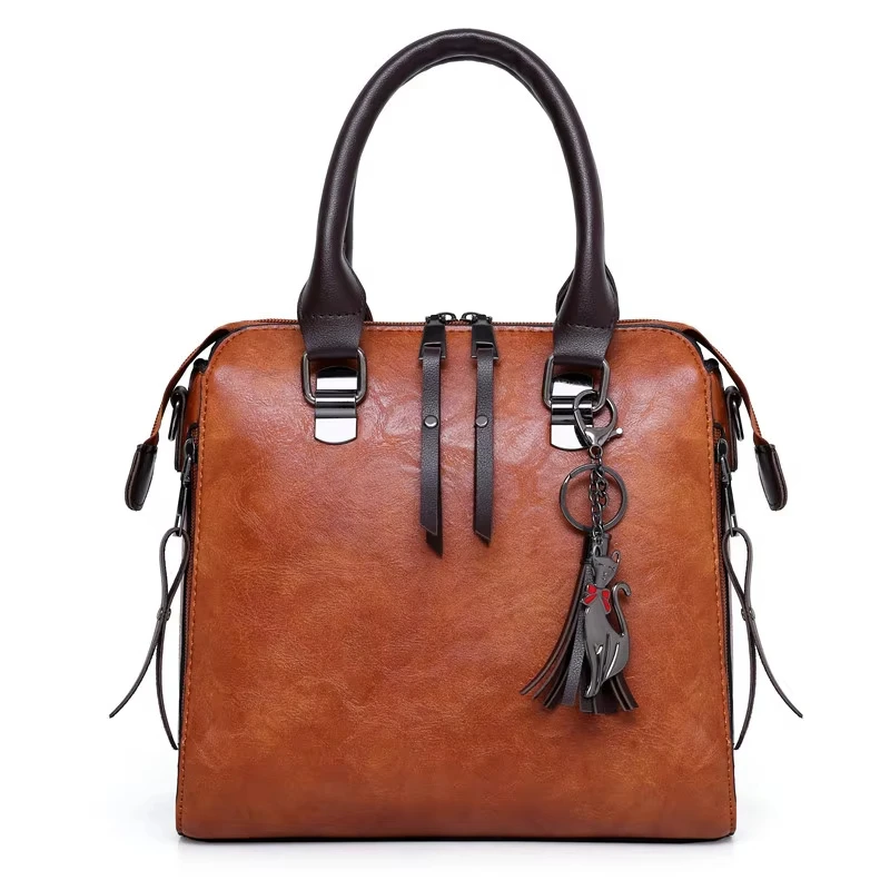 Female Composite Shoulder Bags 4 Pieces/set Luxury Handbags Women Vintage PU Leather Bags Tassel Designer Messenger Bags
