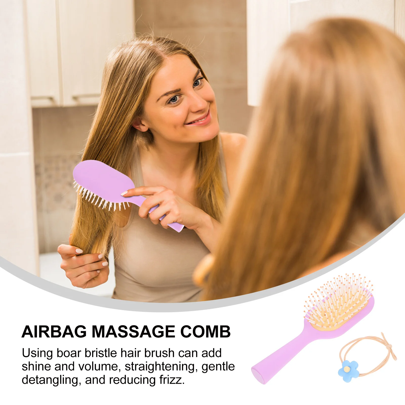 

Щетка для волос, женская расческа для распутывания, эргономичный дизайн, защита головы, тонкая распутывающая щетка для укладки волос для девочек-подростков