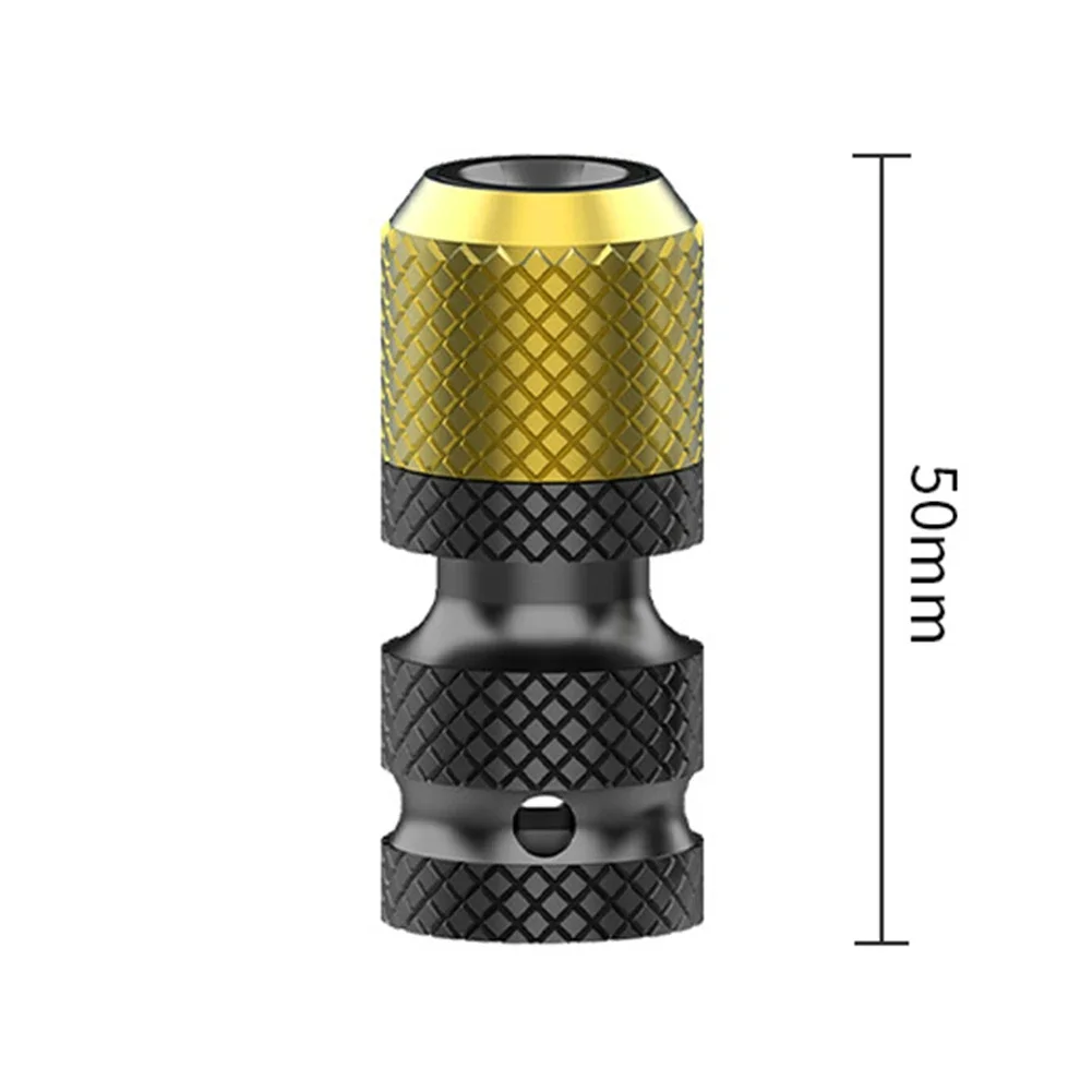 For Air Wrench Hex Drill Adapter Drive To Hex Adapter Converter Tool Anti-Corrosion Elegant Appearance High Hardness