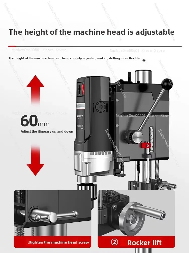 Bench Drill Variable Speed Drilling Chuck 1.5-16mm For DIY Wood & Metal Electric Tools Bench Drilling Machine