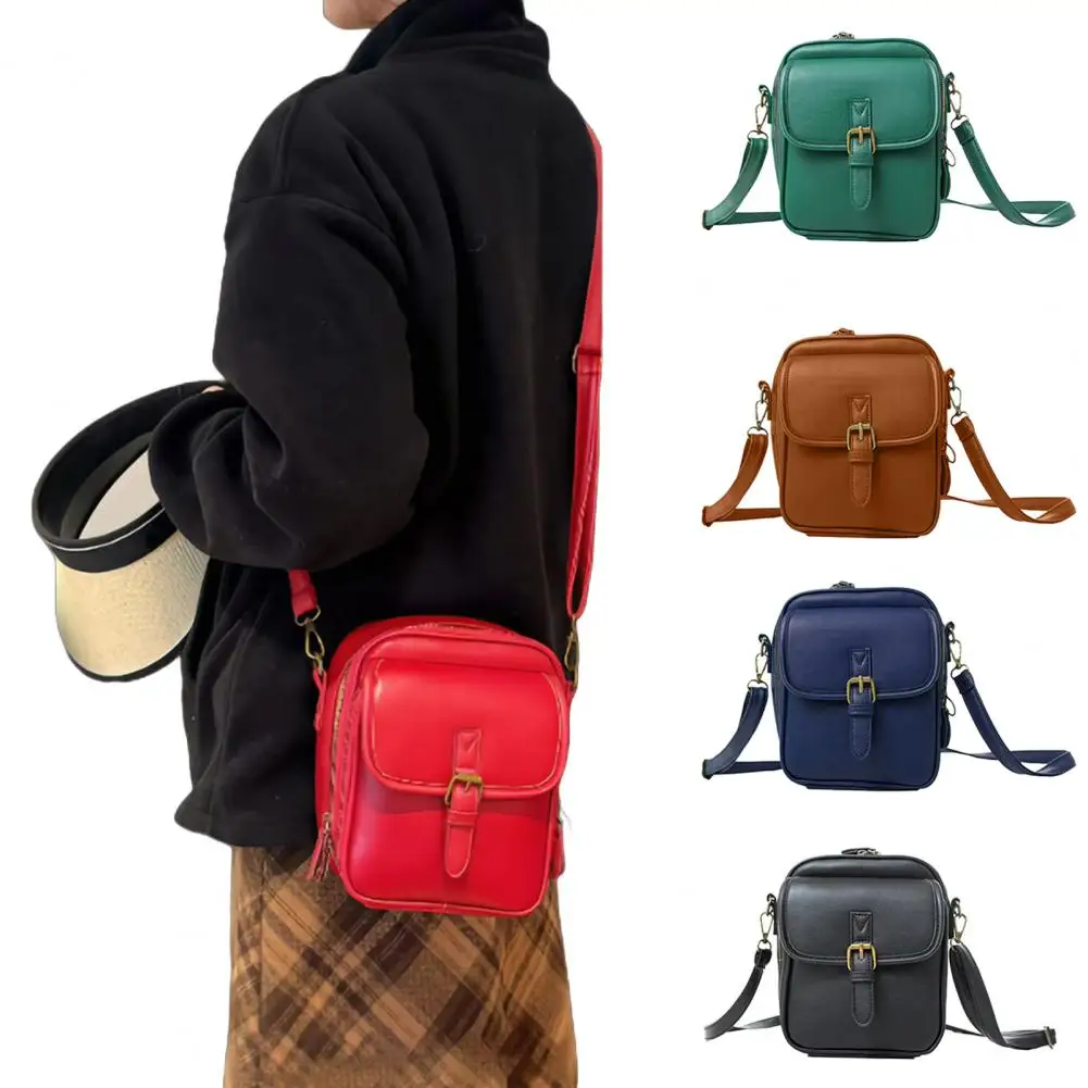 Crossbody Bag Vintage Shoulder Bag with Adjustable Shoulder Strap Anti-Theft Purse with Card Slots Built in Wallet for Travel Da