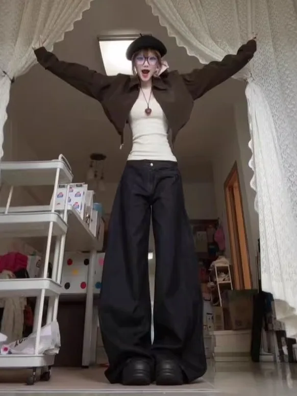 

Новинка! Женское приталенное длинное пальто в американском стиле, коричневое, модное, ретро, винтажное, весеннее, с молнией на рукавах.