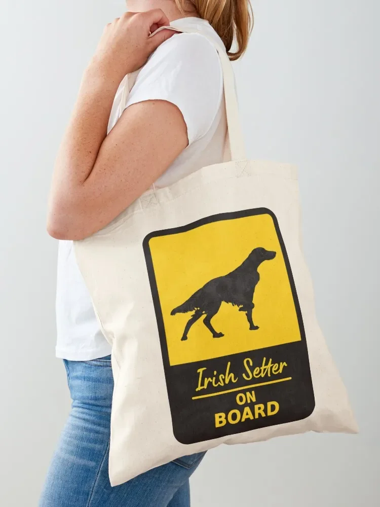 Irish Setter on board sign Tote Bag canvas tote bags Cloth bags Big bag women