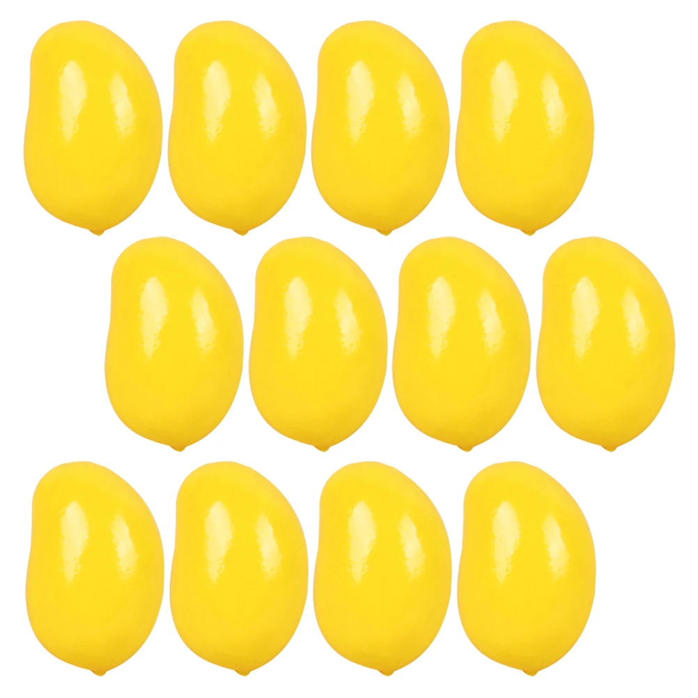 

32 Pcs Toys Fake Fruit Models Artificial Prop Simple Decor Yellow Accessory Decorative