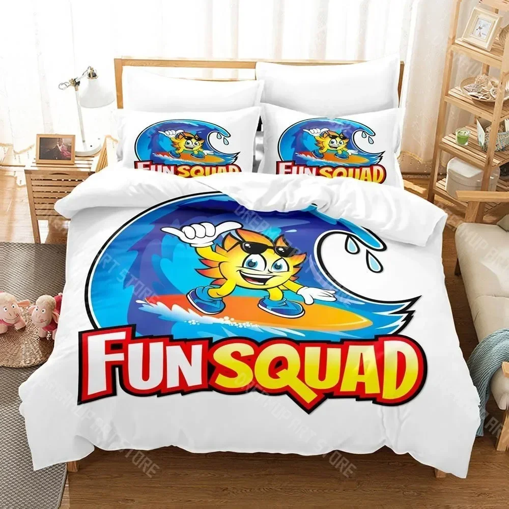 Exquisite 3D Print Fun Squad Bedding Set Single Twin Full Queen King Size Bed Set Aldult Kid Bedroom Duvetcover Sets
