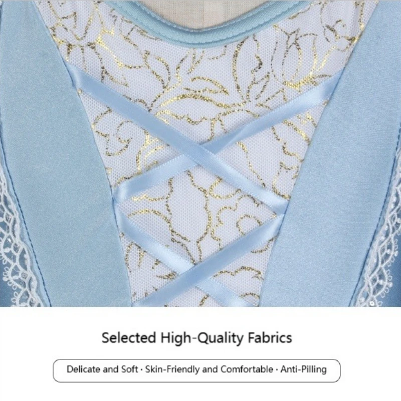 Mädchen Ballett Tutu Kleid Frauen Spitze Bühne Zeigt Dancewear Erwachsene Blau Bühne Leistung Kleider Kind Mit Versteckte Taste Tanz Tragen