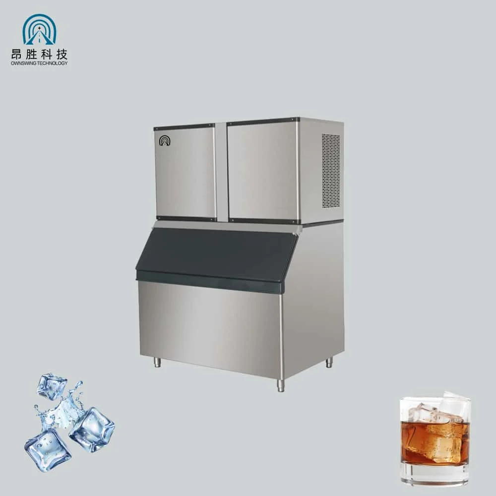 680kg Daily Large Ice Machine Maker Professional Ice Cube Equipment with Water Cooling System for Commercial Business Pro