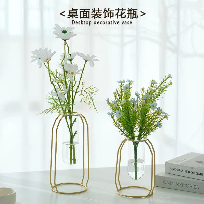 Creative Home Decor Vase for Living Room Tabletop Flower Arrangement with High-end Aesthetic