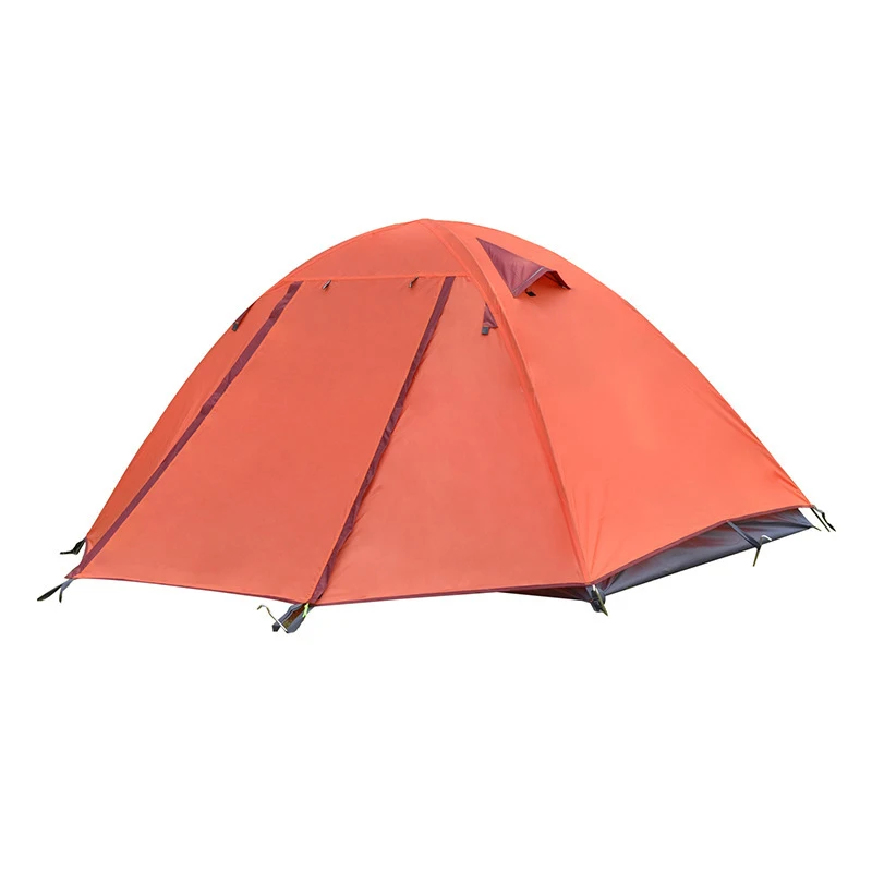 Outdoor mountaineering portable ultra light double layer tent rainproof, windproof, UV resistant camping tent aluminum pole tent