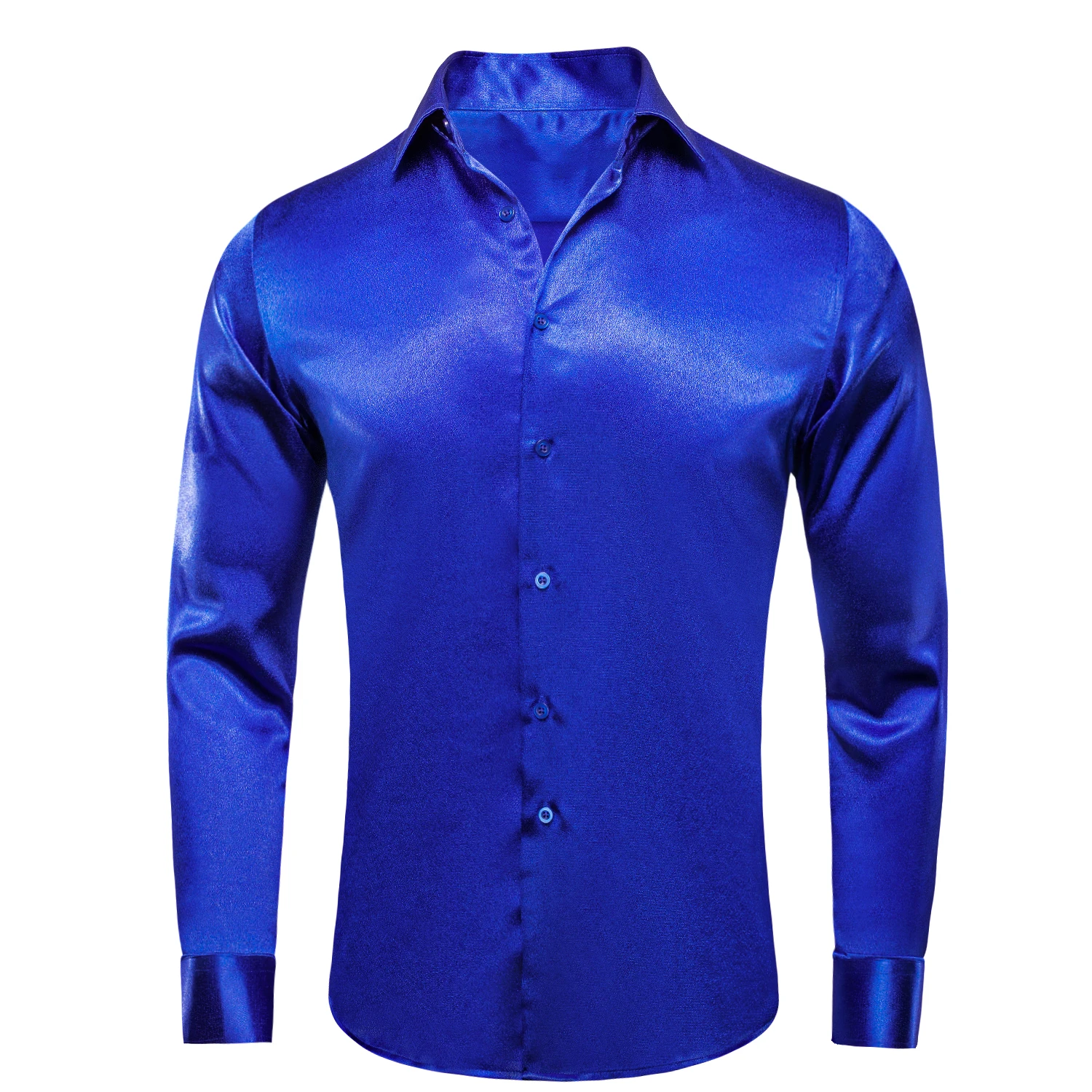 Hi-Tie Plain Satin Silk Mens Dress Shirts Long Sleeve Suit Shirt Casual  Formal Blouse Pure Solid Rose Gold Peach Pink Mint White - AliExpress  200000343
