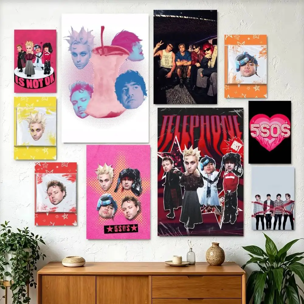 5 5SOS S-Seconds of S-Summer  Poster Perfect Space Sticker Self Adhesive for Office Home Theater Wall Art Decor Fancy Gift