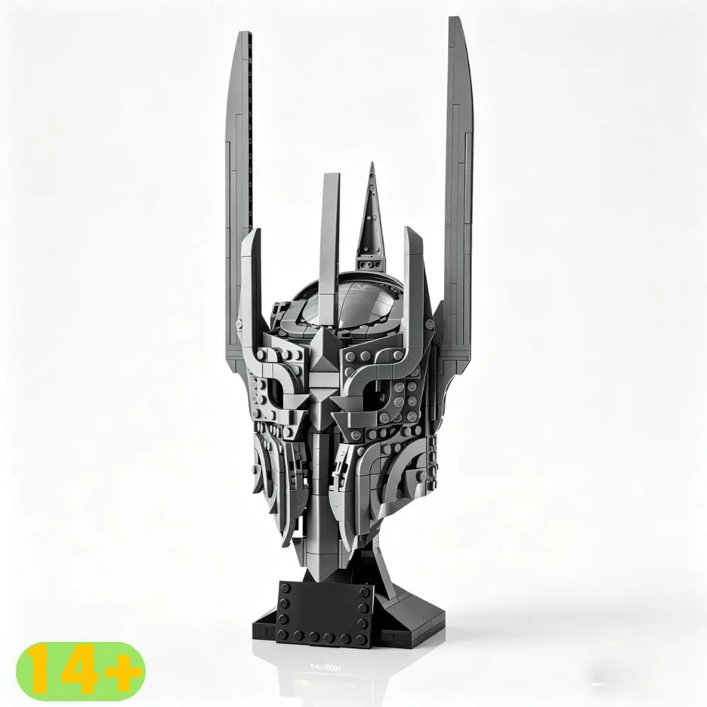 538PCS New Arrival Sauron's Helmet Home Decor Building Block Bricks 11373 Creative Model Set Toys Kids Birthday Party Gifts