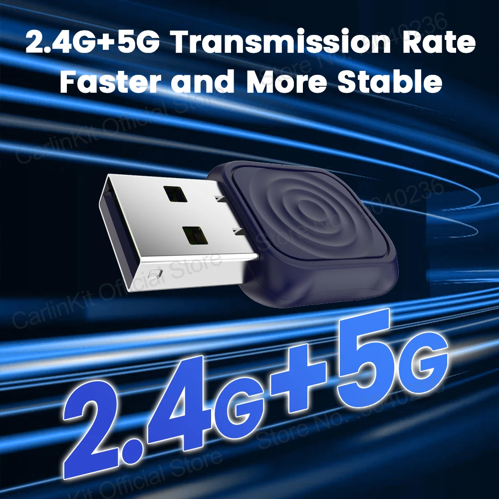 2026 New Mini Ultra CarlinKit 5.0 Wireless CarPlay & Android Auto USB Dongle Plug &Play WiFi Bluetooth Auto-Connect For OEM Cars view 4