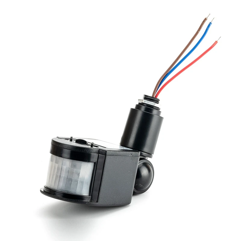 ไฟ LED Motion Sensor สวิตช์ PIR เครื่องตรวจจับอินฟราเรดเครื่องตรวจจับการเคลื่อนไหวอัตโนมัติเปิดปิดอัตโนมัติกลางแจ้ง