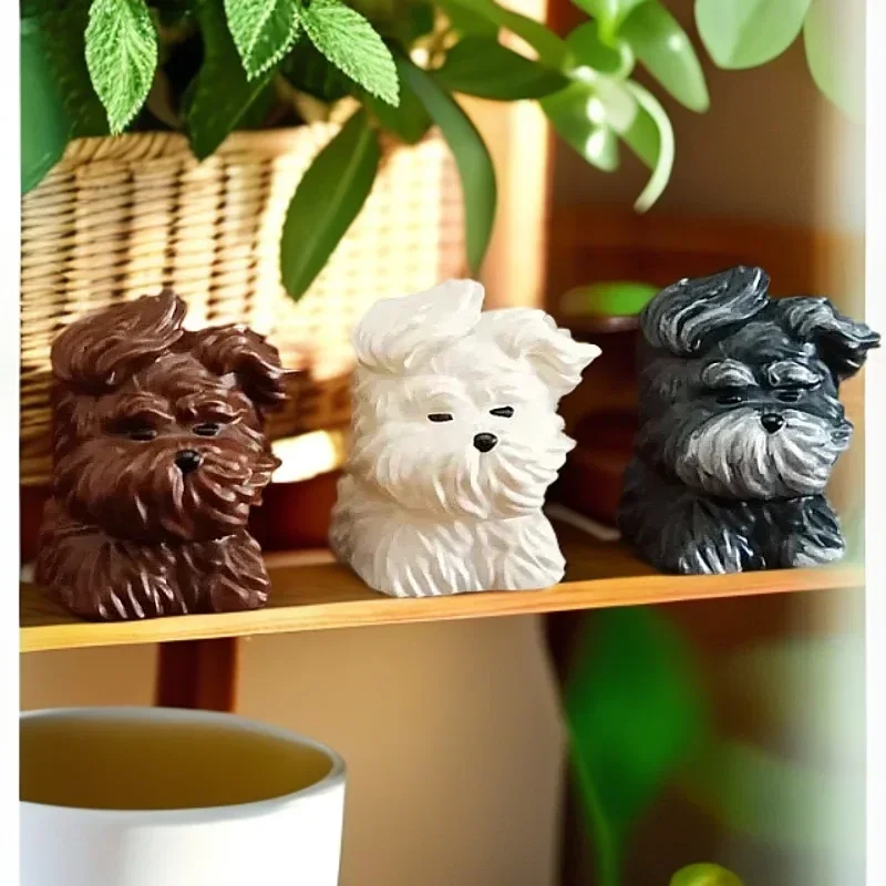 Animal Crossing Cute Resin Keycap Wind Blown Puppy Custom Keycaps for Mechanical Keyboard Caps PC Desktop Ornament Toys Gifts