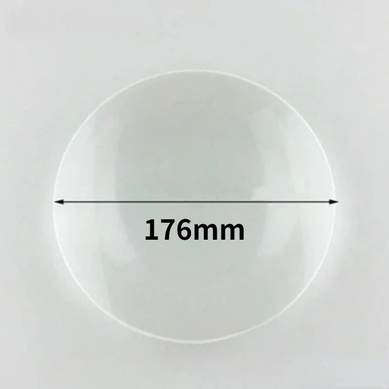 176mm Dia K9 Optical Glass Focal Length 600mm Large Plano Convex Optics Glass Lens Magnifying Glass Lenses Magnifier Lens