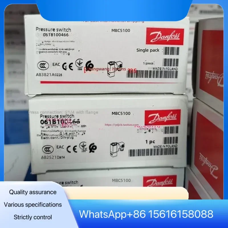 Danfoss Pressure Switch 061B100466 061B000066 061B000266   MBC5100 Controller Sensor 2431-1DB04 Industrial Automation Component