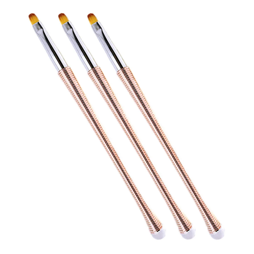 3 個のネイルアートペン、クリエイティブなネイル描画ツール用の滑らかなカラーリングブラシ付き、ジェルアート用のマニキュア用品キット