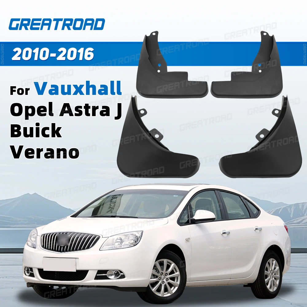 Splash Guard Set For Vauxhall Opel Astra J Buick Verano 2010-2016 2013 2014 2015 Car Mud Flaps Fender Guards Auto Accessories