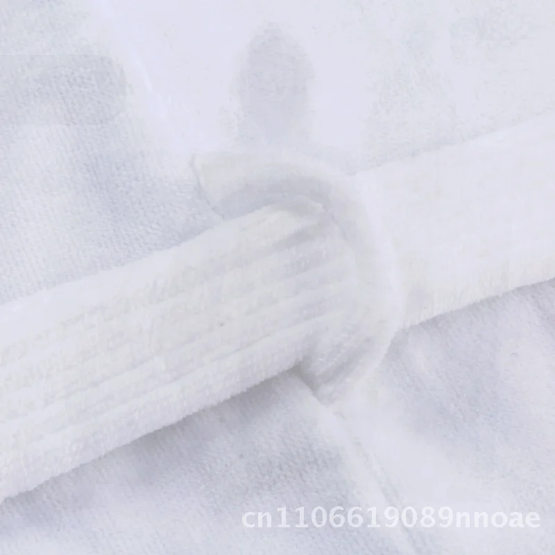 

Pure Cotton Long Bathrobe - Soft Comfortable Cut Velvet Design Five-Star Hotel Quality Universal Fit for All Users
